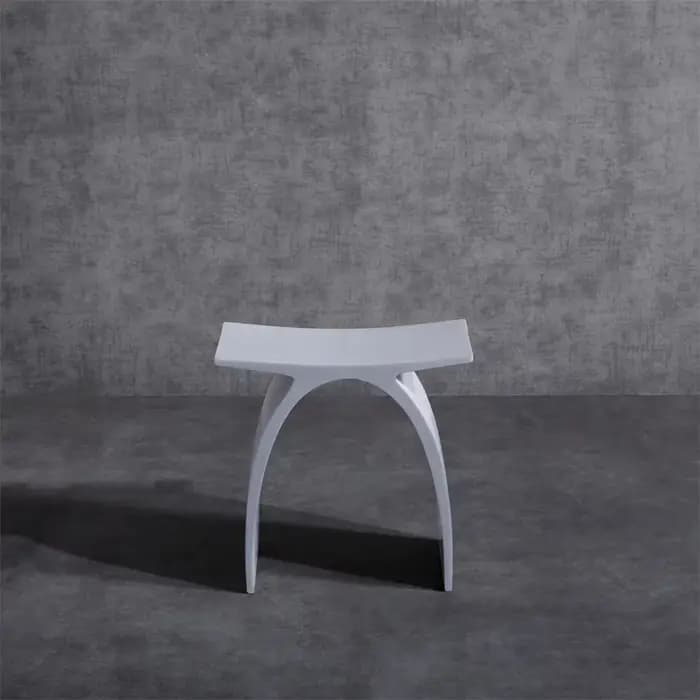 Tabouret de Douche en Pierre Artificielle, Siège HOBench, Accessoires de Salle