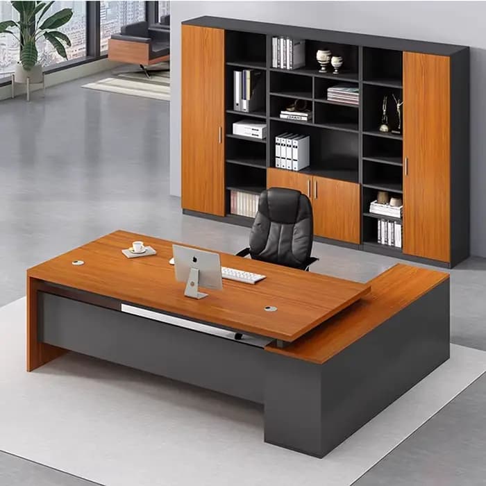 Bureau professionnel en bois Vintage Simple irrégulier salon bureau moderne Escritorio Oficina meubles à la mode