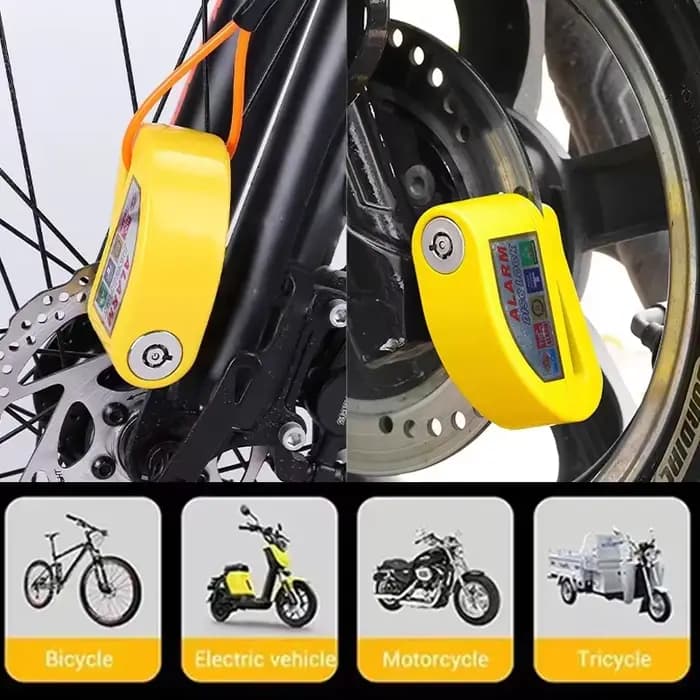 Nouveau verrouillage d'alarme antivol étanche de haute sécurité pour moto