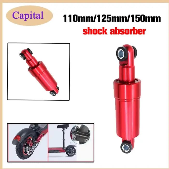 1 paire 110mm 125mm 150mmScooter amortisseur arrière Suspension pour KUGOO M4 Scooter électrique ressort rebond amortissement remplacer les pièces