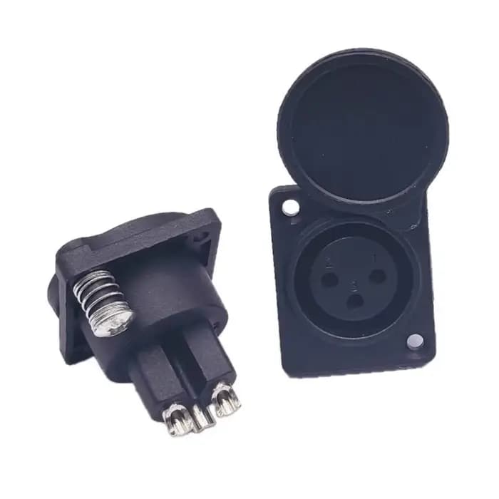 Connecteur de charge 3 broches pour trottinette électrique et fauteuil roulant