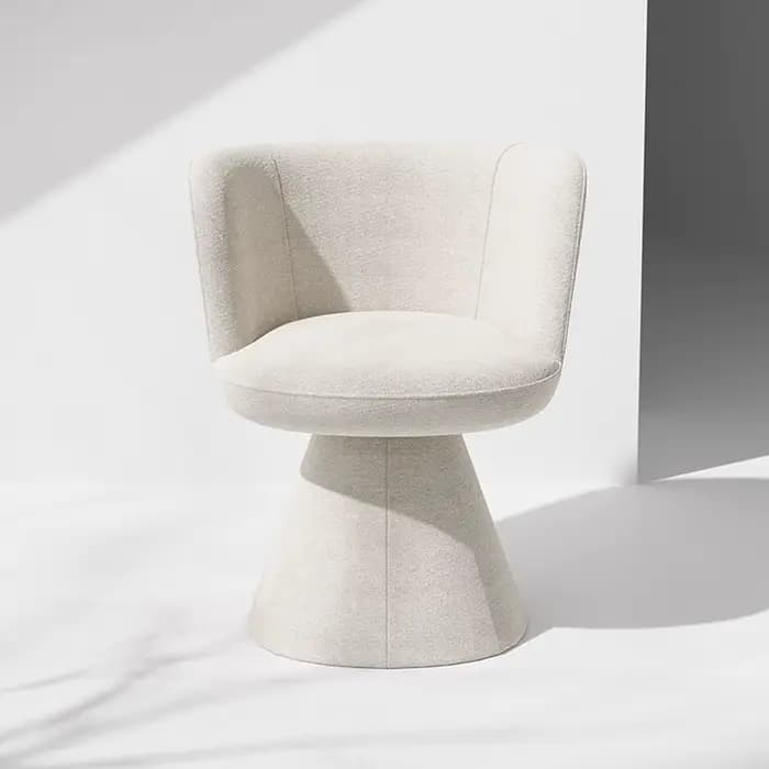 Coiffeuse minimaliste pour chambre à coucher, sac souple, tabouret rotatif pour la maison, vestiaire, chaise de maquillage, bureau d'étude
