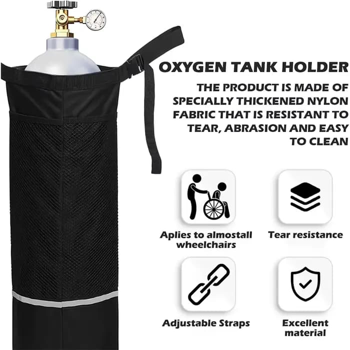 Support de réservoir d'oxygène pour fauteuil roulant