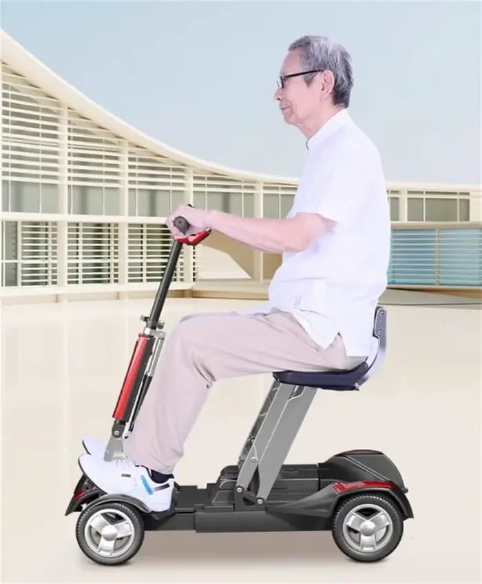 Mini Scooter électrique pliable avec siège de voyage pour adultes âgés 250W 24V