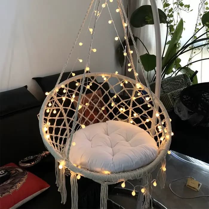 Coussin de siège de balançoire extérieur avec glands, oreiller de canapé, hamac de confrontation, coussins de chaise d'oeuf