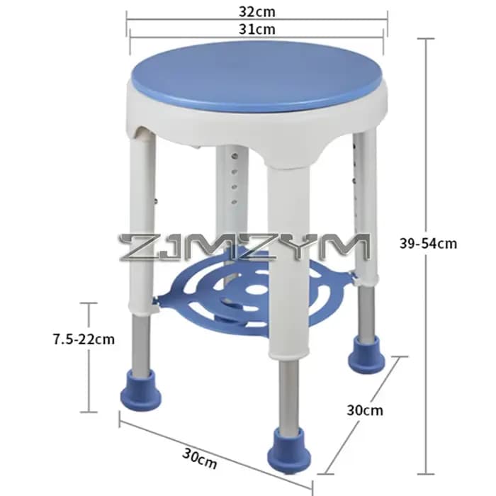 Chaise de bain rotative anti-brûlure