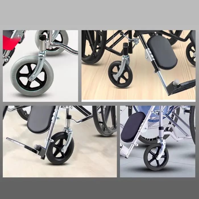 Fourche de fauteuil roulant en acier résistante à l'usure