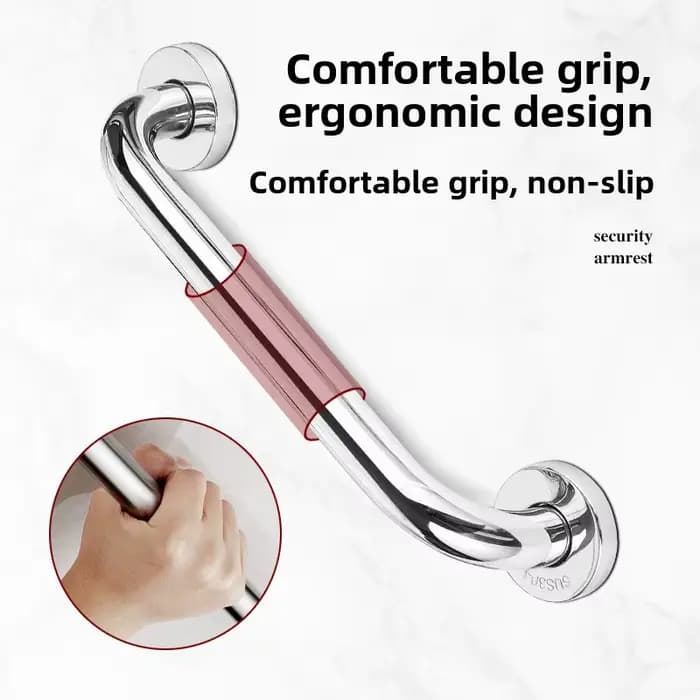 Barre d'appui murale en acier inoxydable 304 pour salle de bain