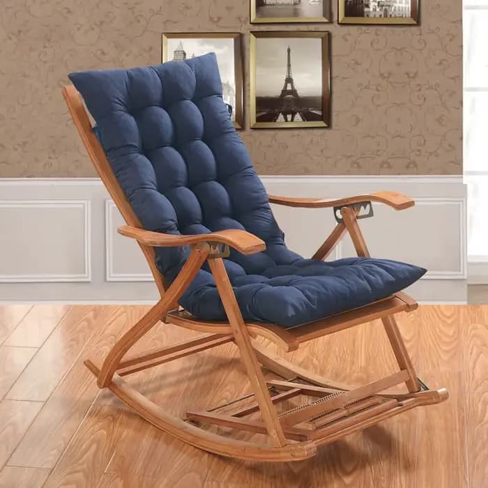 Coussin de chaise longue universel épais toutes saisons, 1 pièce, coussin de chaise à bascule adapté aux chaises en rotin, Tatami 18,9X47,2 pouces