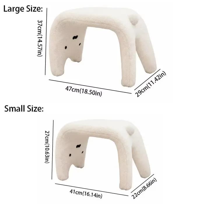 Tabouret de dressing sans accoudoirs peu encombrant, petit tabouret en peluche pour changer de chaussures, tabouret domestique multifonctionnel pour coiffeuse et chambre à coucher