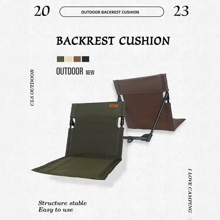 Chaise de dossier pliante de Camping, sièges de stade respirants, support en alliage d'aluminium, chaises paresseuses, sièges de blanchiment, coussin pour Camp de plage