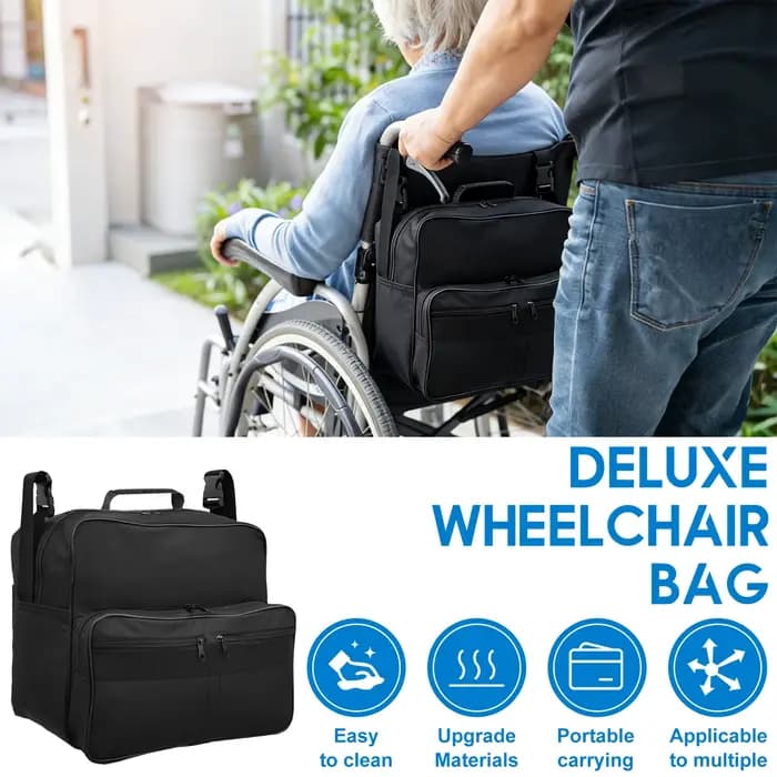 Sac pour fauteuil roulant en tissu Oxford
