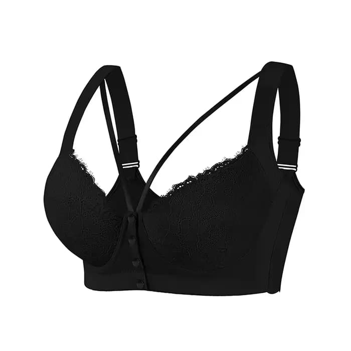 Soutien-gorge grande taille 0XL-8XL, fermeture frontale en dentelle, soutien à armatures, confortable, couverture complète, pour femmes