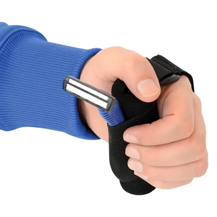 Sangle de support de manchette d'ustensile pour les personnes handicapées
