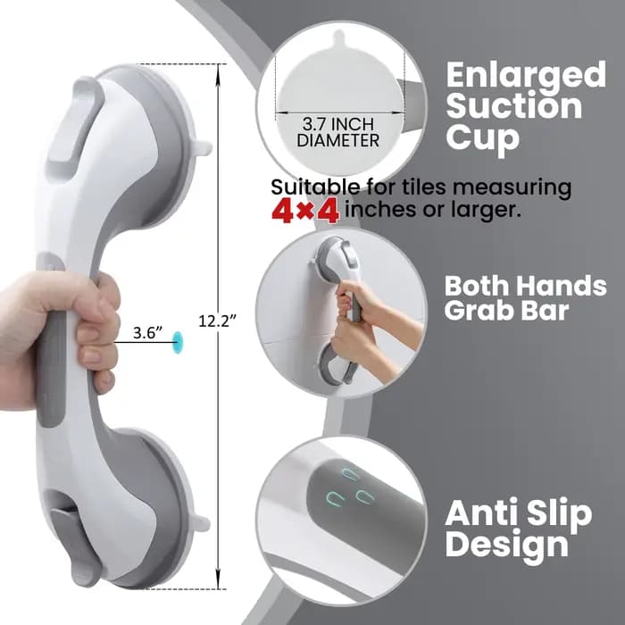 TAILI Poignée Ventouse pour Salle de Bain 31 CM