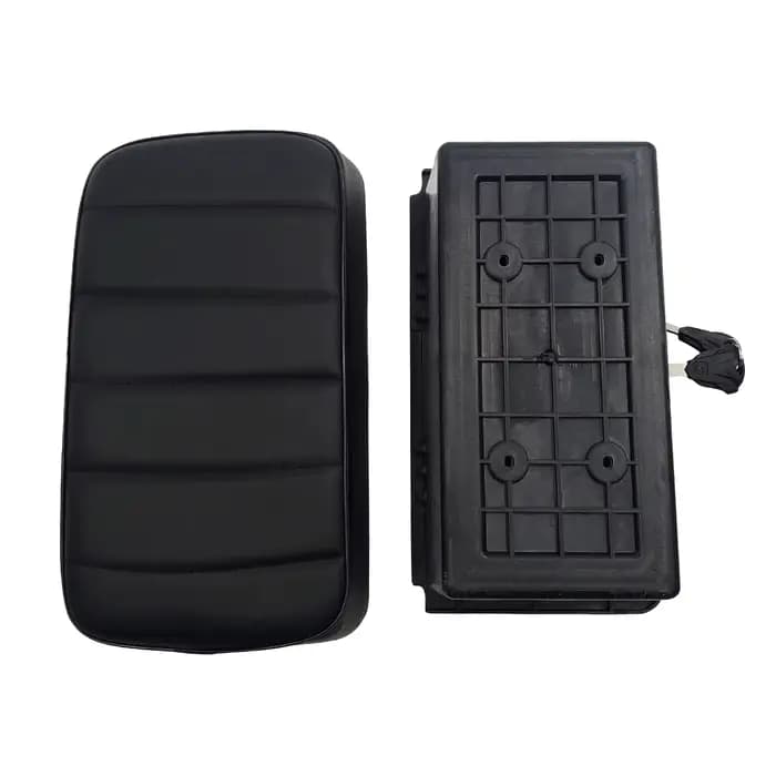 Boîte de rangement carrée pour siège arrière avec serrure pour scooter électrique Citycoco Harley