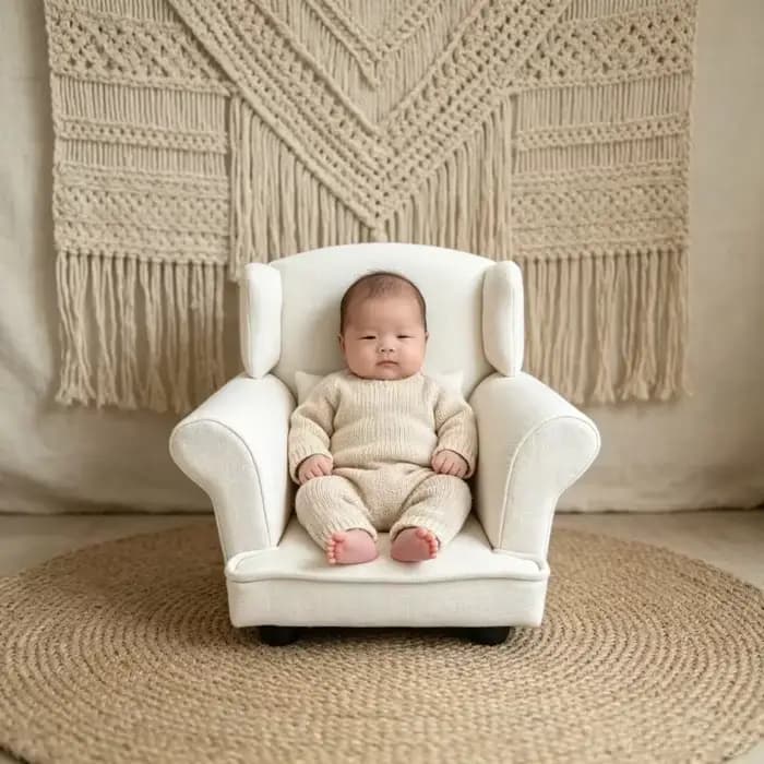 Chaise-lit pour séance photo de bébé, accessoire de studio pour nouveau-né, mobilier de pose pour enfants, outil de photographie commémorative pour nourrissons