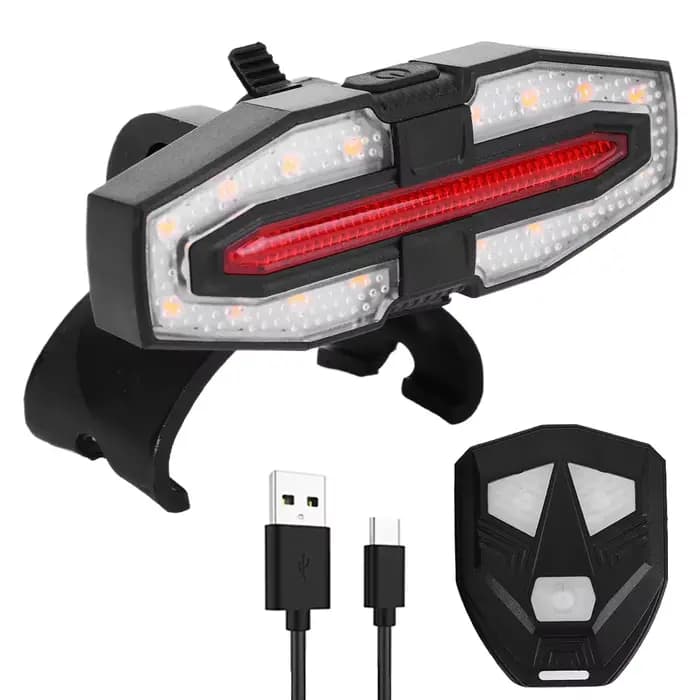 Feu arrière d'avertissement de sécurité pour scooter électrique, rechargeable par USB, étanche, clignotant LED pour Xiaomi M365 Pro 2 MI 4