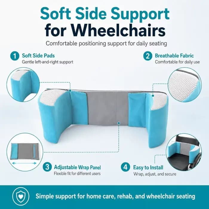 Coussin de soutien latéral pour fauteuil roulant