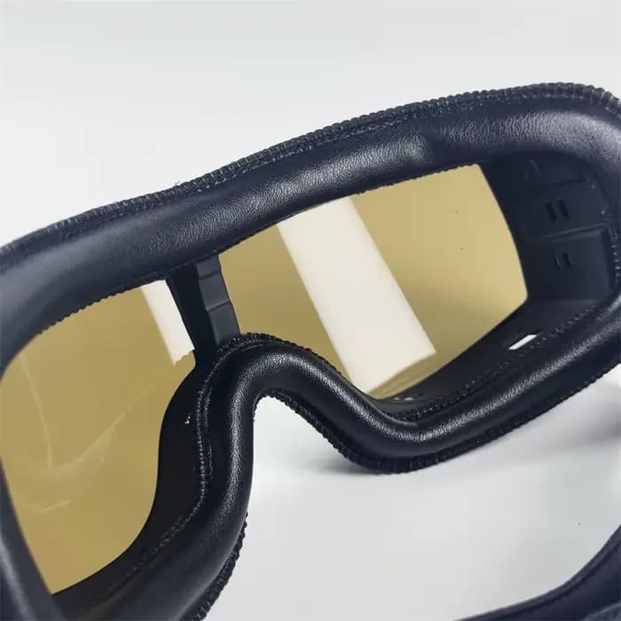 Lunettes de moto rétro, lunettes de scooter tout-terrain, lunettes de conduite vintage résistantes au vent et au sable pour tous les motards adultes