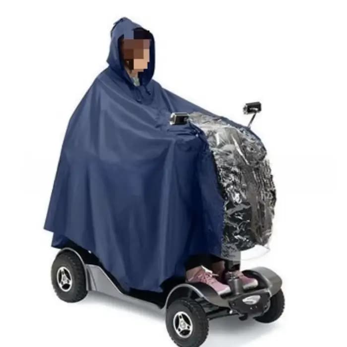 Universel personnes âgées mobilité Scooter imperméable Poncho fauteuil roulant à capuche vélo