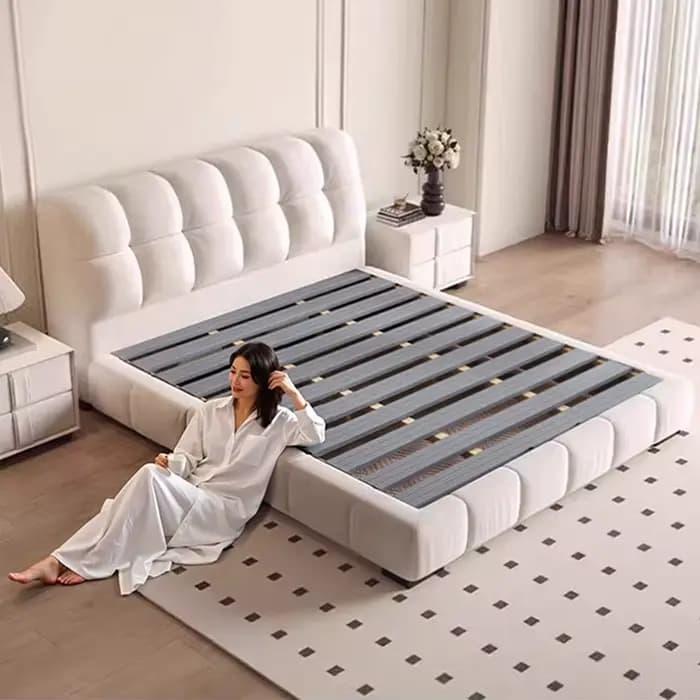 Lit Ergonomique Européen, Lit Créatif de Designer pour Chambre à Coucher, Lit de Princesse Postmoderne, Meubles de Designer Simples Postmodernes