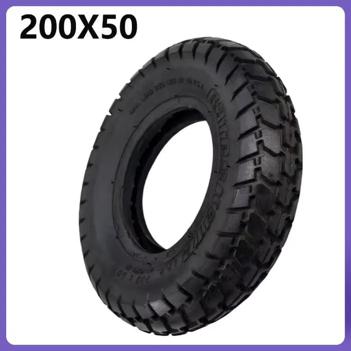 Pneus antidérapants et résistants à l'usure 200x50 pour trottinette
