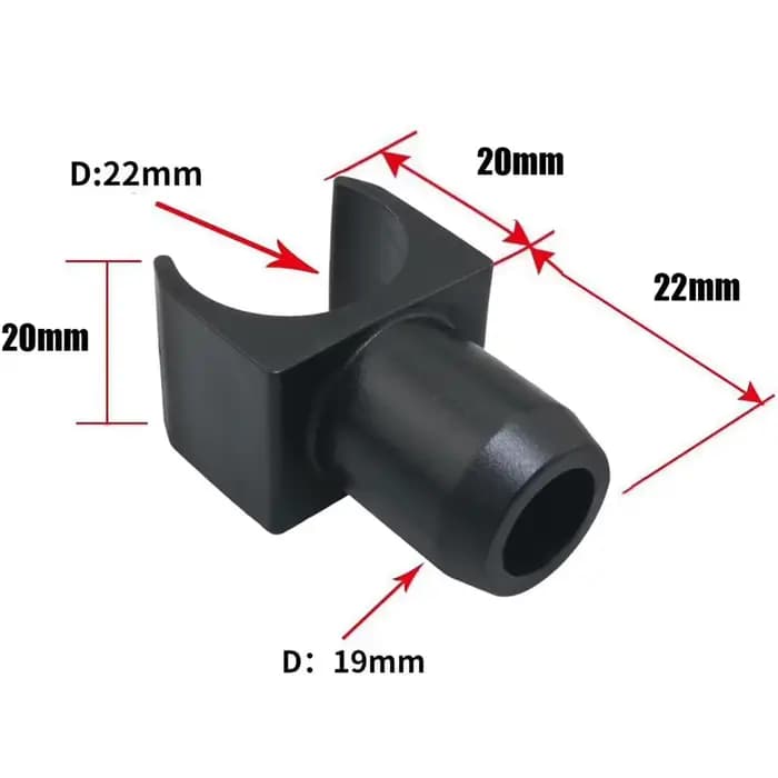 Ensemble de curseurs de Rail pour fauteuil roulant en plastique en forme de U