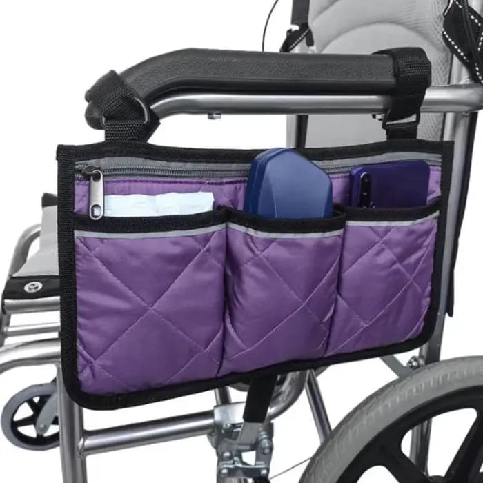 Nouveau sac de rangement latéral pour accoudoir de fauteuil roulant