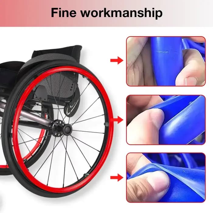 Enjoliveurs de roues de fauteuil roulant de 24 pouces
