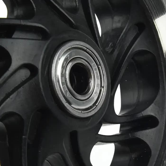 Roue 120 mm de diamètre LED clignotante roues feux arrière pour scooter mini – Disponible en bleu rose vert et noir