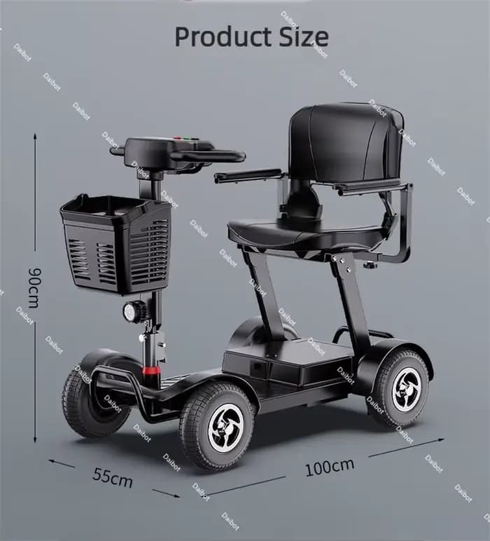 Scooter électrique pliable à 4 roues