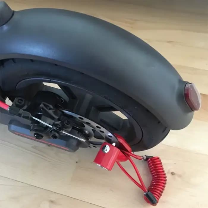 Verrouillage des freins à disque avec fil d'acier pour Scooter électrique Xiaomi M365 1S Pro