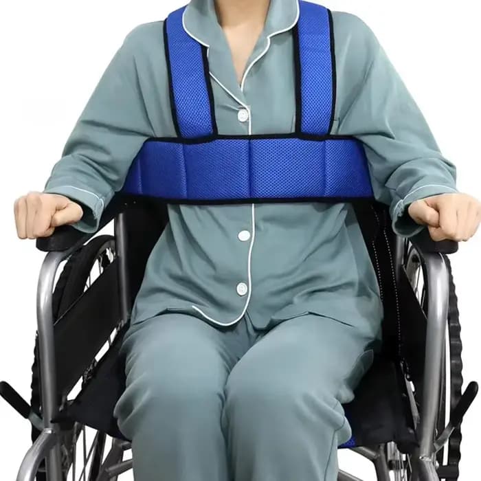 Ceinture de sécurité double épaule pour fauteuil roulant pour personnes âgées