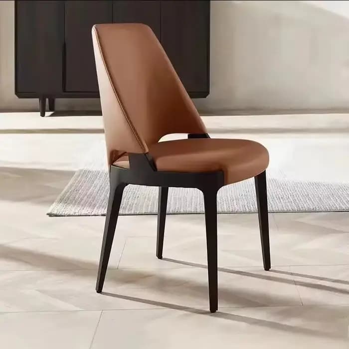 Chaises de salle à manger de luxe modernes, confortables et ergonomiques, en cuir, de styliste, Ensembles tendance, meubles de Salle à manger