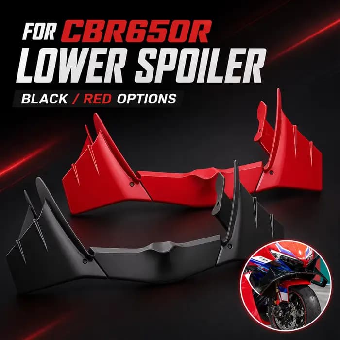 Aileron de carénage fixe pour moto CBR650R 2024-2026, nouveau spoiler aérodynamique injecté