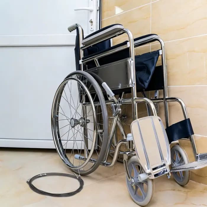 1 Kit de câble de frein de rechange pour fauteuil roulant