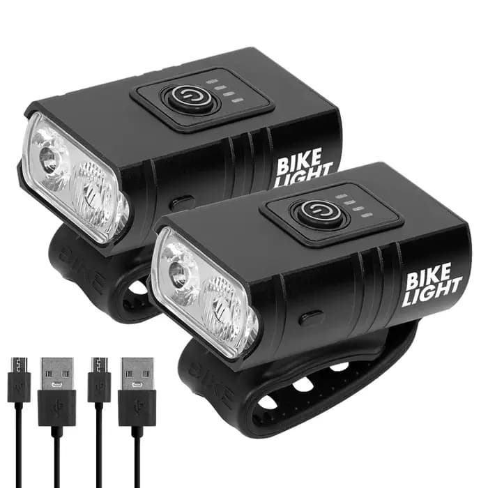 Lampe de Trottinette Électrique T6 LED Avant Rechargeable USB pour Xiaomi M365 Pro MI3 Mi4 Mi5 Mi6 6Lite