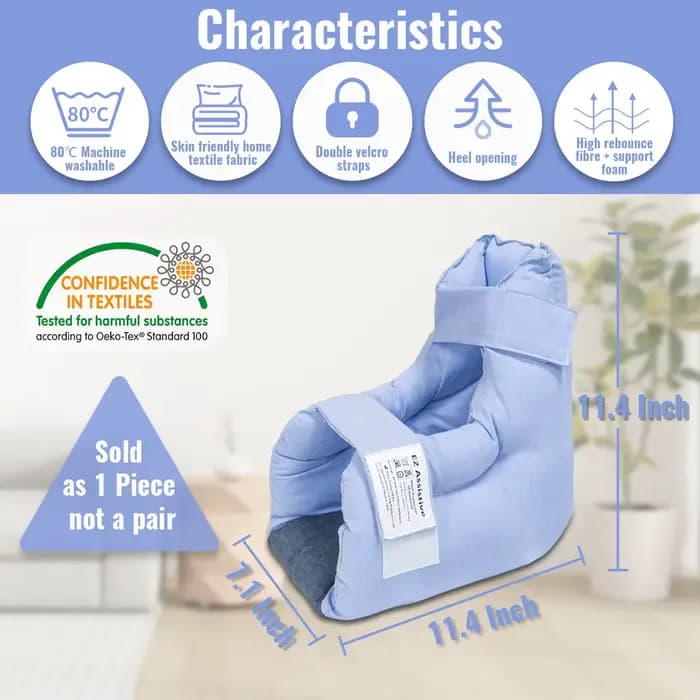 Coussin de protection de talon Ehucon anti-escarres pour soulager la pression