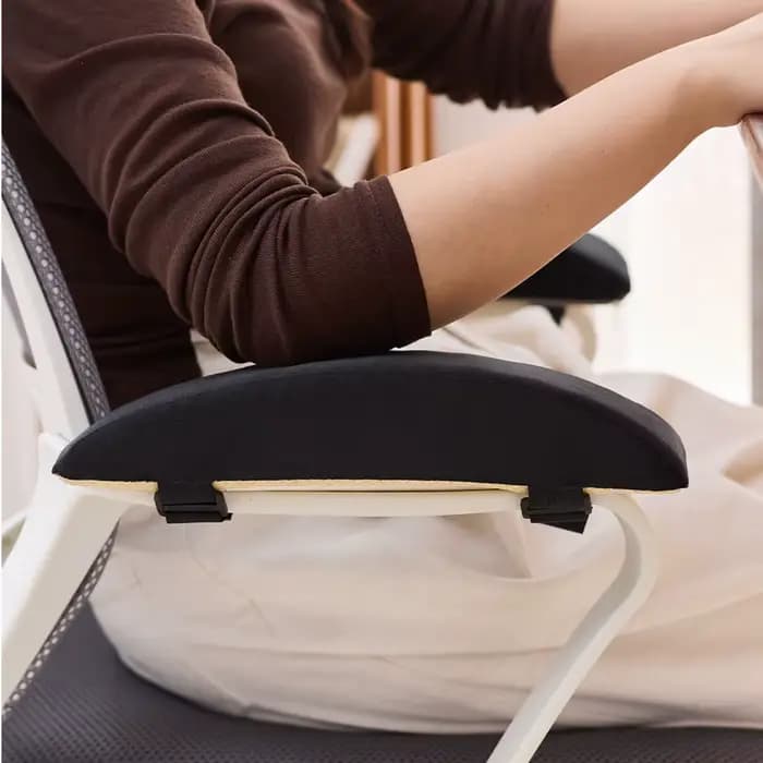 1 paire de coussinets d'accoudoirs confortables en velours néerlandais