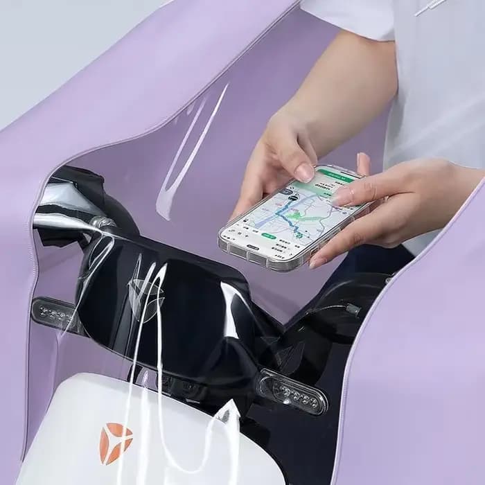 Poncho de pluie pour véhicule électrique adulte
