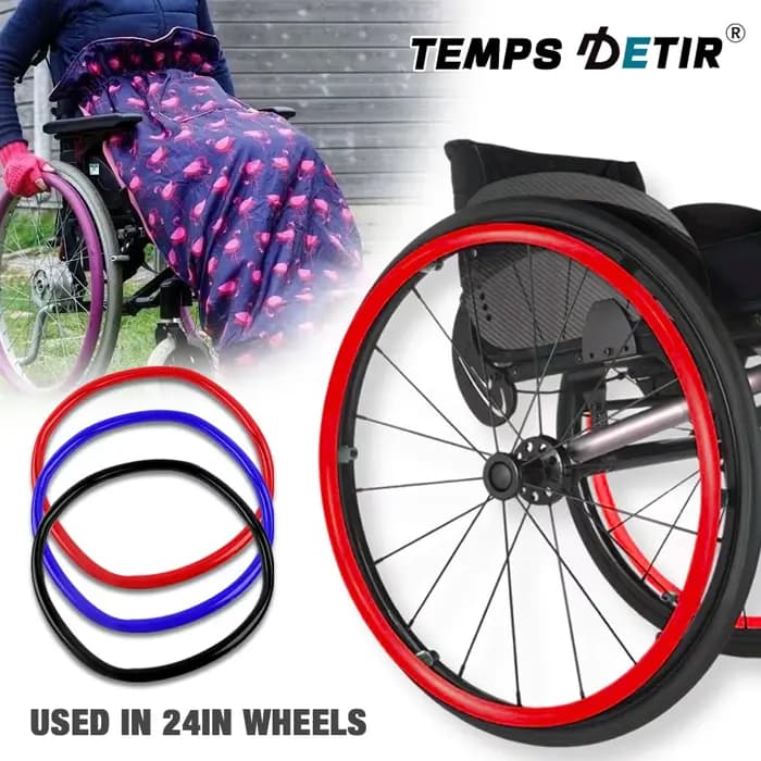 Enjoliveurs de roues de fauteuil roulant de 24 pouces