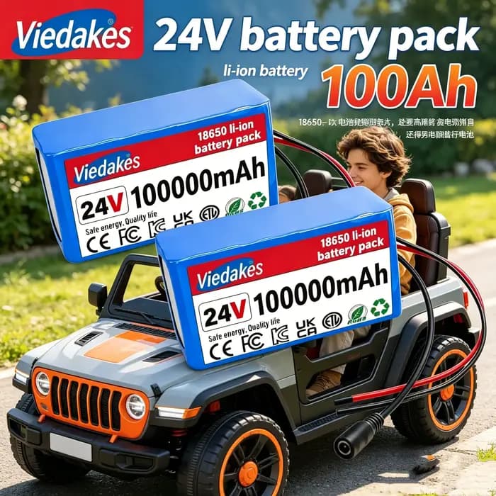 🔋 Batterie Li-ion rechargeable de haute qualité 24V 100Ah pour fauteuil roulant électrique