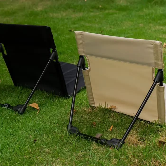 Chaise de dossier pliante de Camping, sièges de stade respirants, support en alliage d'aluminium, chaises paresseuses, sièges de blanchiment, coussin pour Camp de plage