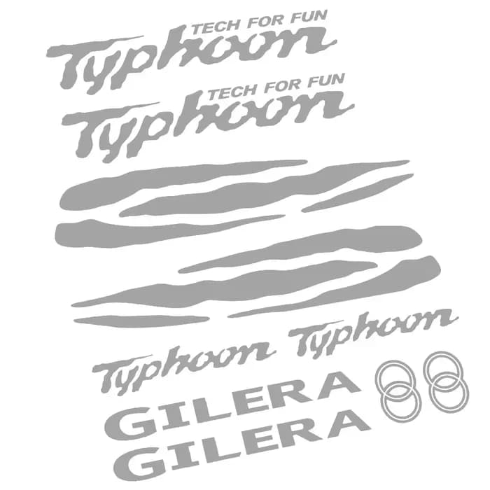 Kit complet d'autocollants de réglage pour Scooter Gilera Typhoon 50 125