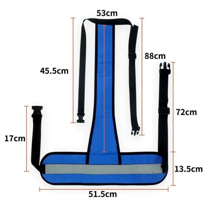 Ceinture de sécurité réglable pour fauteuil roulant