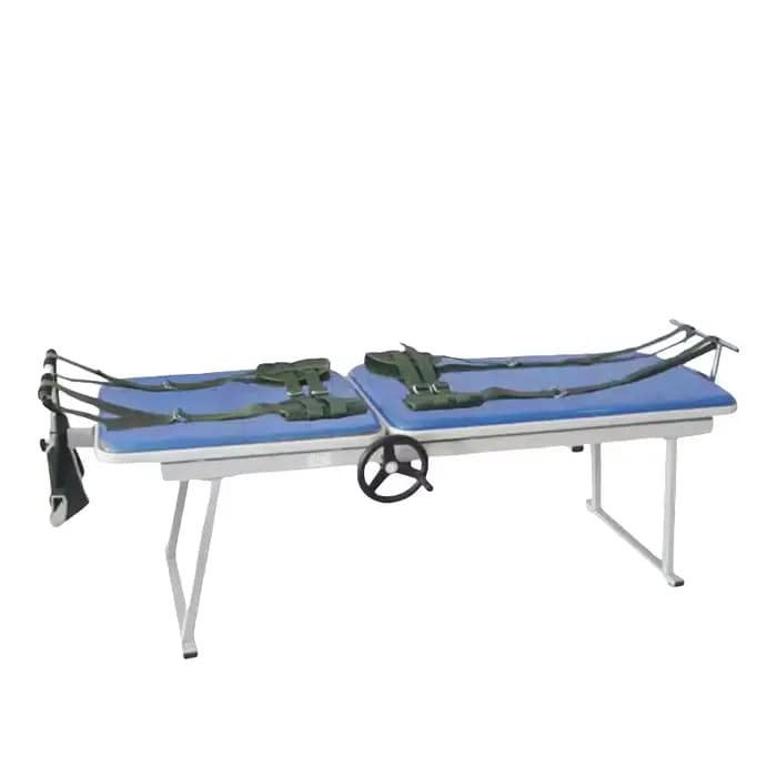 Aligneur de traction à écarteur cervical et lombaire pliable