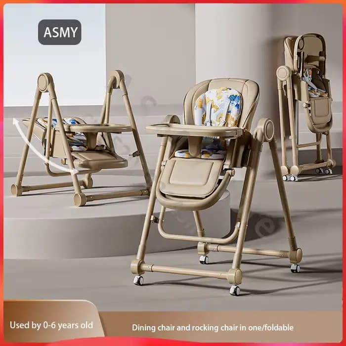 Chaise de salle à manger pour bébé/chaise de bébé multifonctionnelle/chaise de salle à manger portable pour bébé/la hauteur peut être ajustée/chaise à bascule
