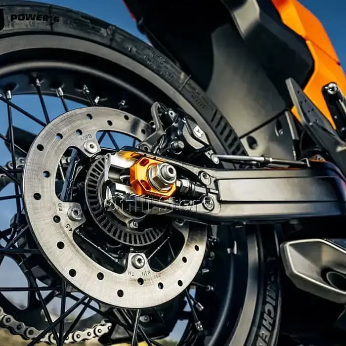 Orange avec Logo bloc d'essieu arrière ajusteur de chaîne régulateur curseurs tendeur moto pour 125 DUKE 390