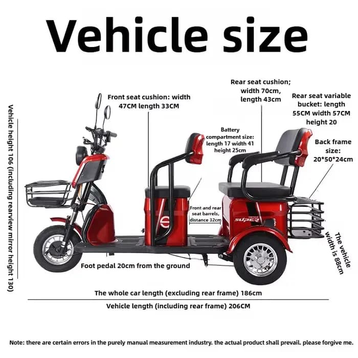 Nouveau Scooter de mobilité domestique pour personnes âgées
